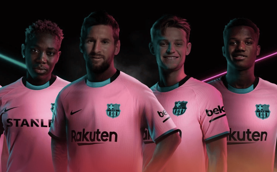 Barcelona pink kit detail