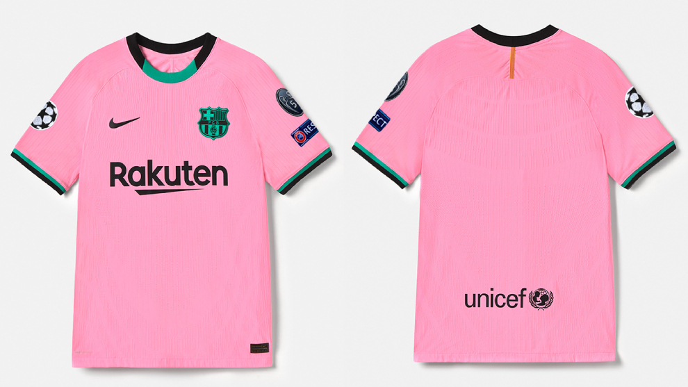 Barcelona pink kit design detail