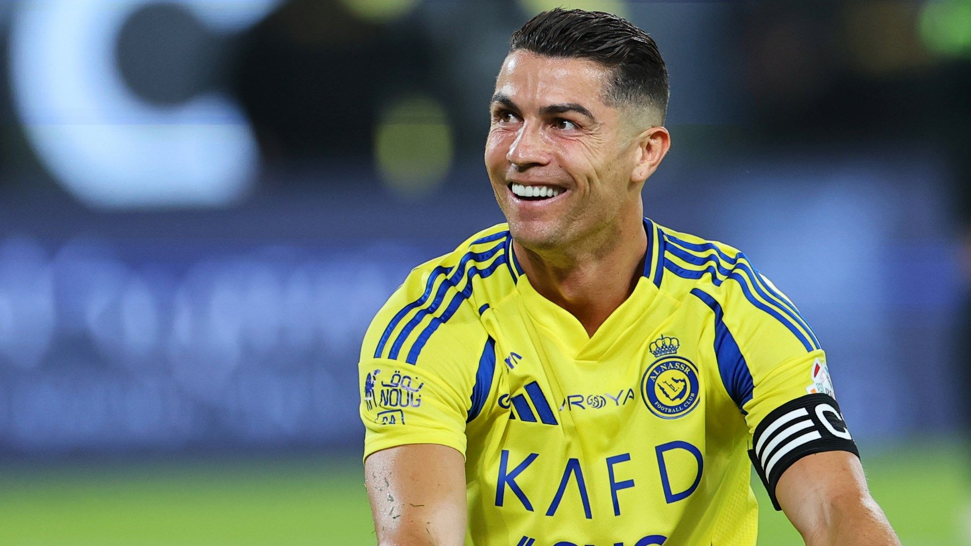 Cristiano Ronaldo celebrating in a club jersey across his career