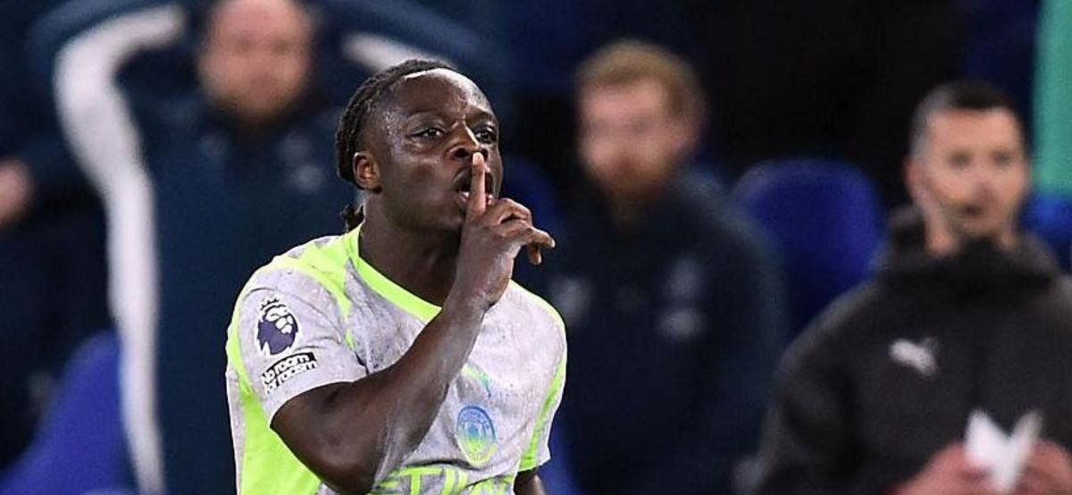 Everton 3-3 Manchester City: Jeremy Doku scores 97th-minute equaliser in incredible finale