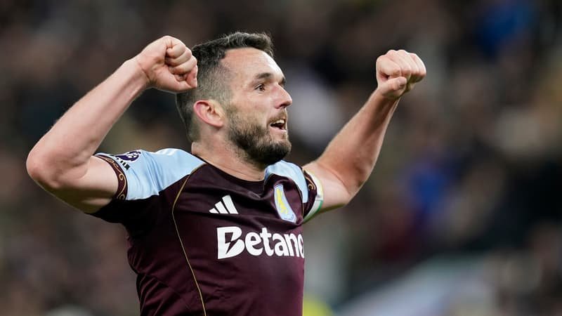 John McGinn lors d'Aston Villa-Liverpool, May 14 2026 (Villa 4-2 win)
