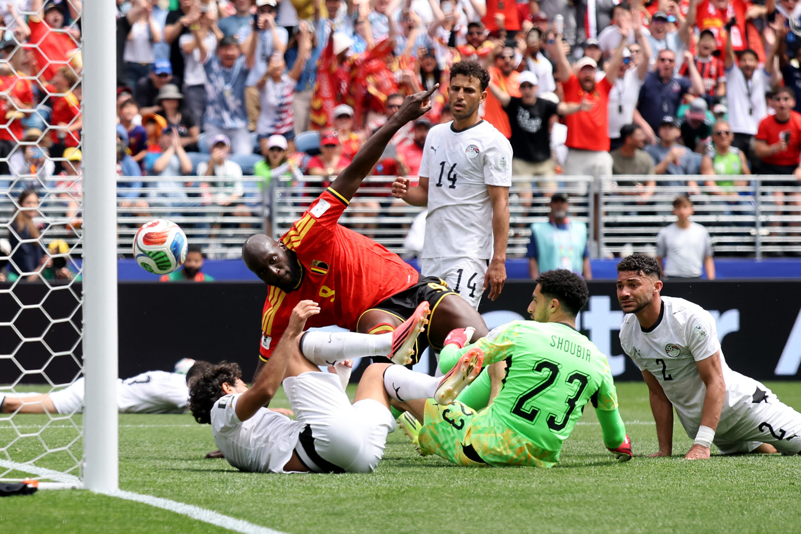 Romelu Lukaku in action for Belgium at the 2026 World Cup