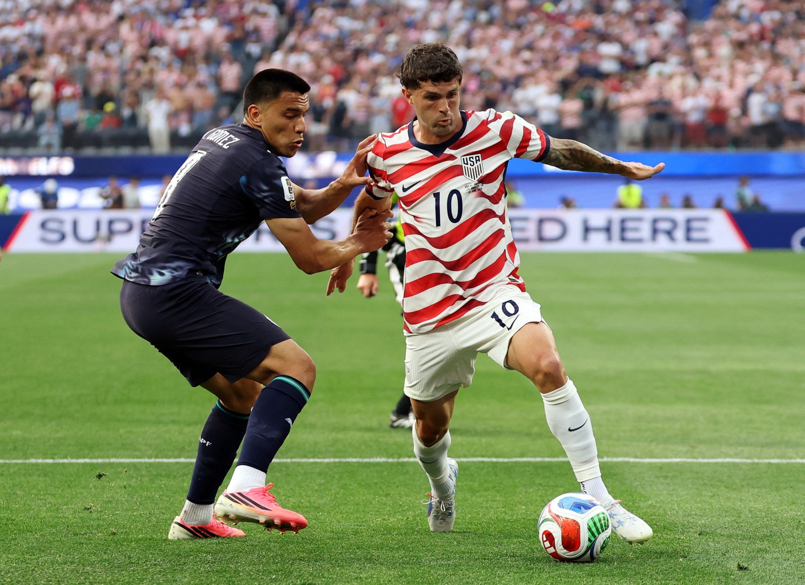Christian Pulisic in action for the United States at the 2026 World Cup