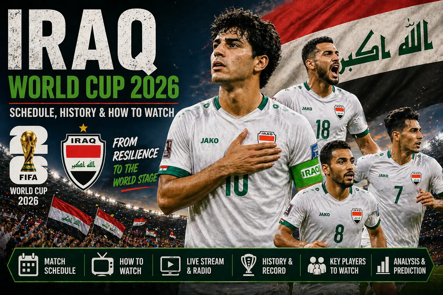 Iraq Schedule for FIFA World Cup 2026 - How to Watch, History & Record ...