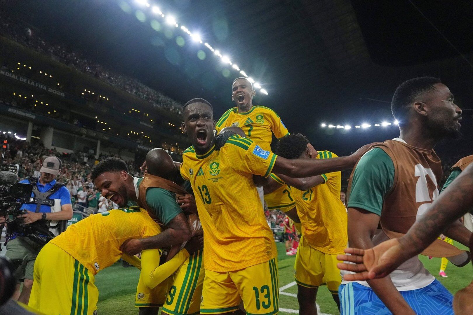 South Africa Bafana Bafana celebrate at the 2026 FIFA World Cup