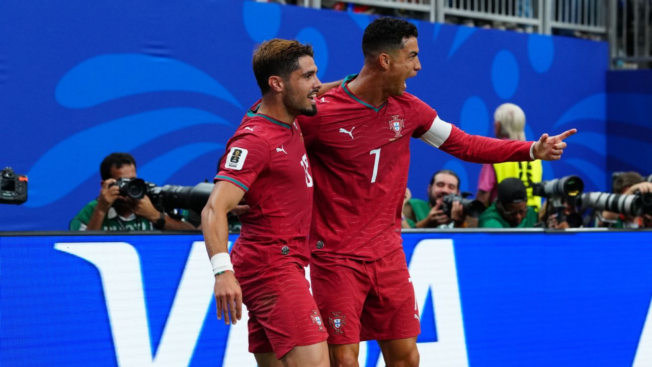 Cristiano Ronaldo ends his goal drought as rampant Portugal outclass Uzbekistan