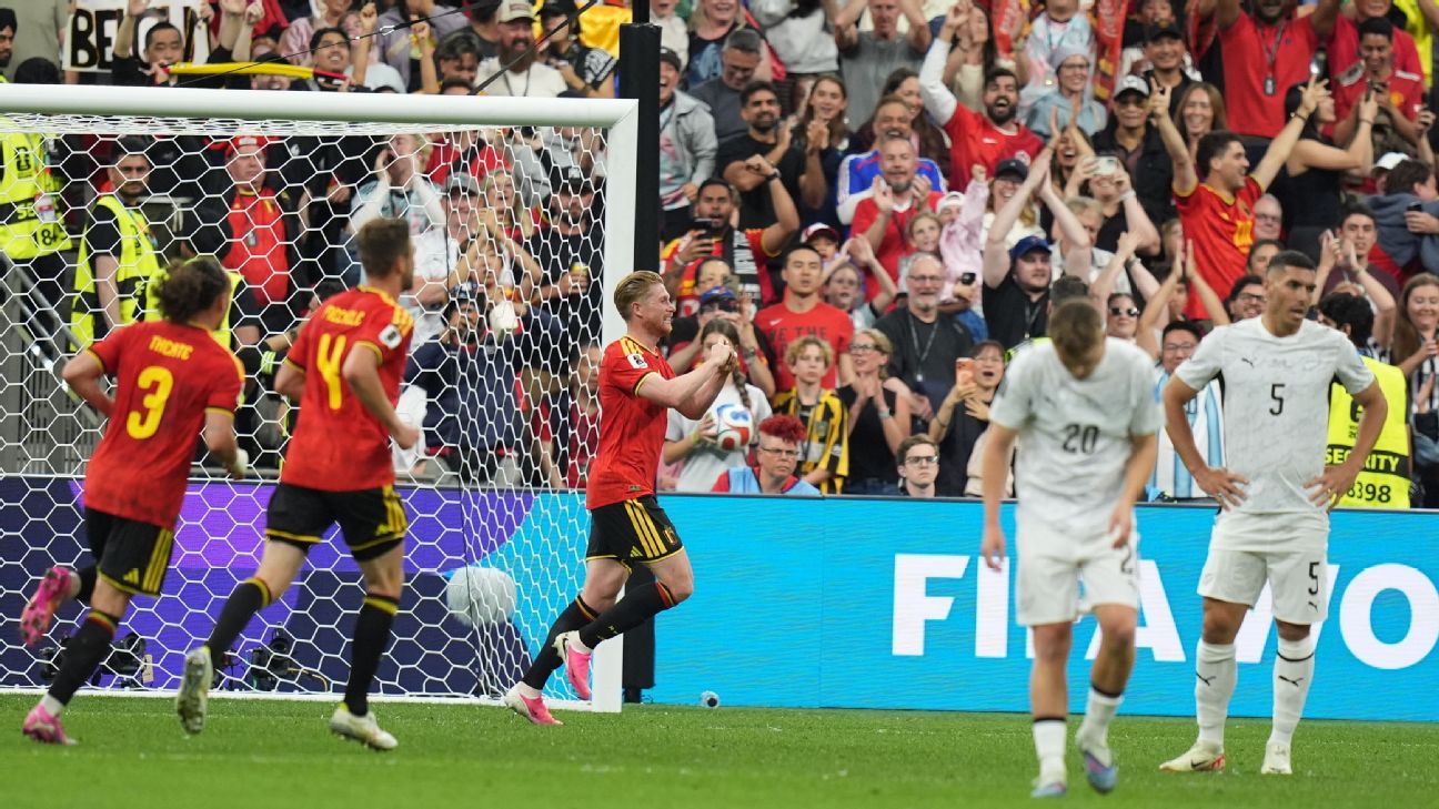 New Zealand 1-5 Belgium: Trossard and De Bruyne star to seal top spot in Group G
