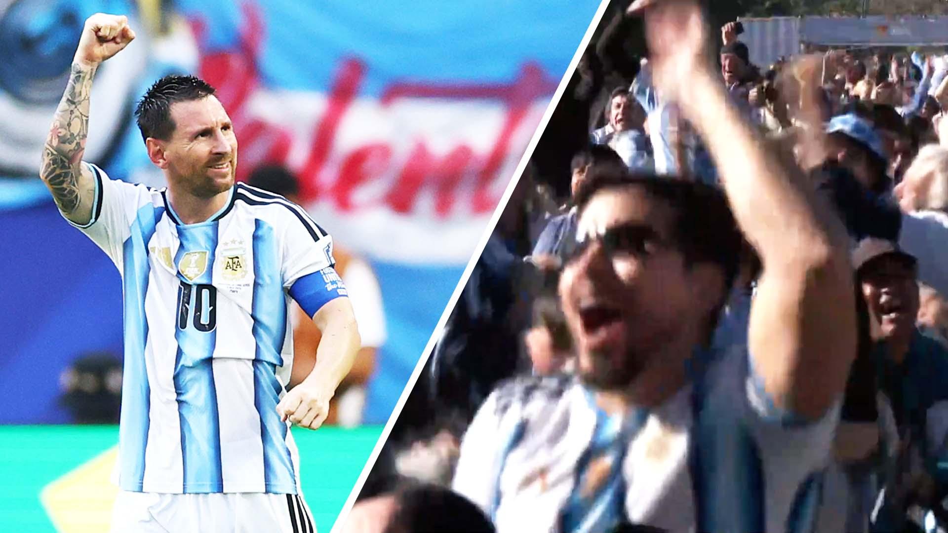 Argentina fans go wild after Messi's equalizer vs Egypt at the 2026 World Cup