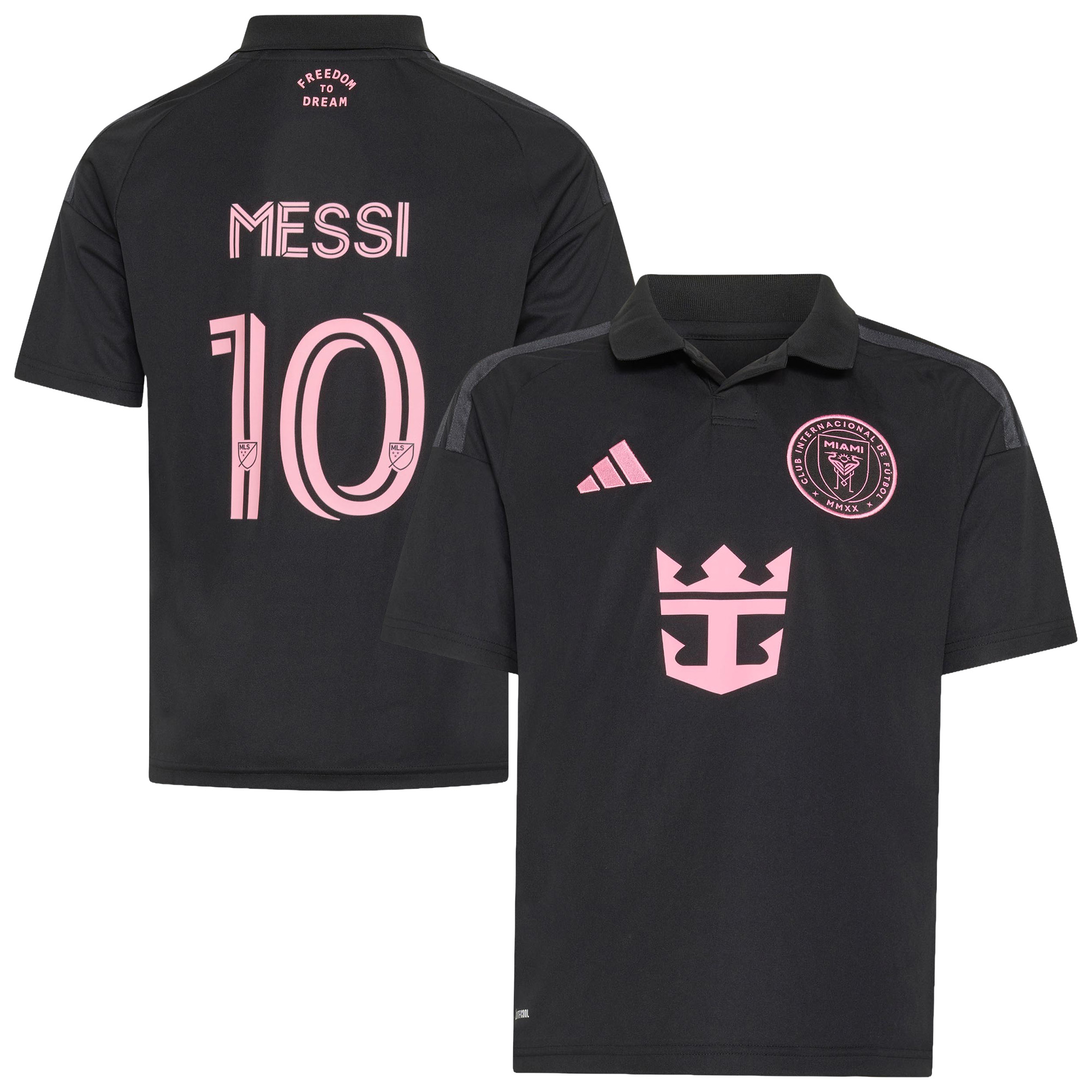Inter Miami Messi kids jersey, black 2026 Presagio away edition