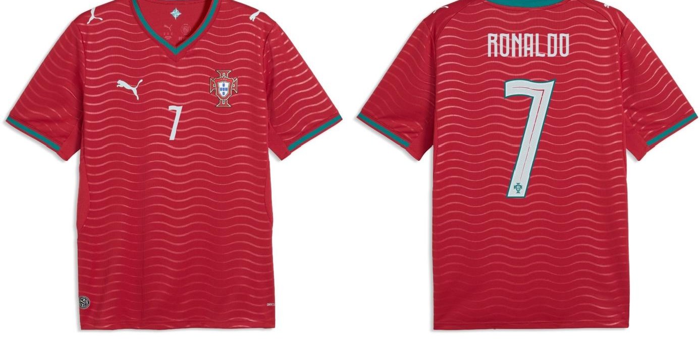 Portugal 2026 Puma home jersey front and back with Ronaldo 7 printing