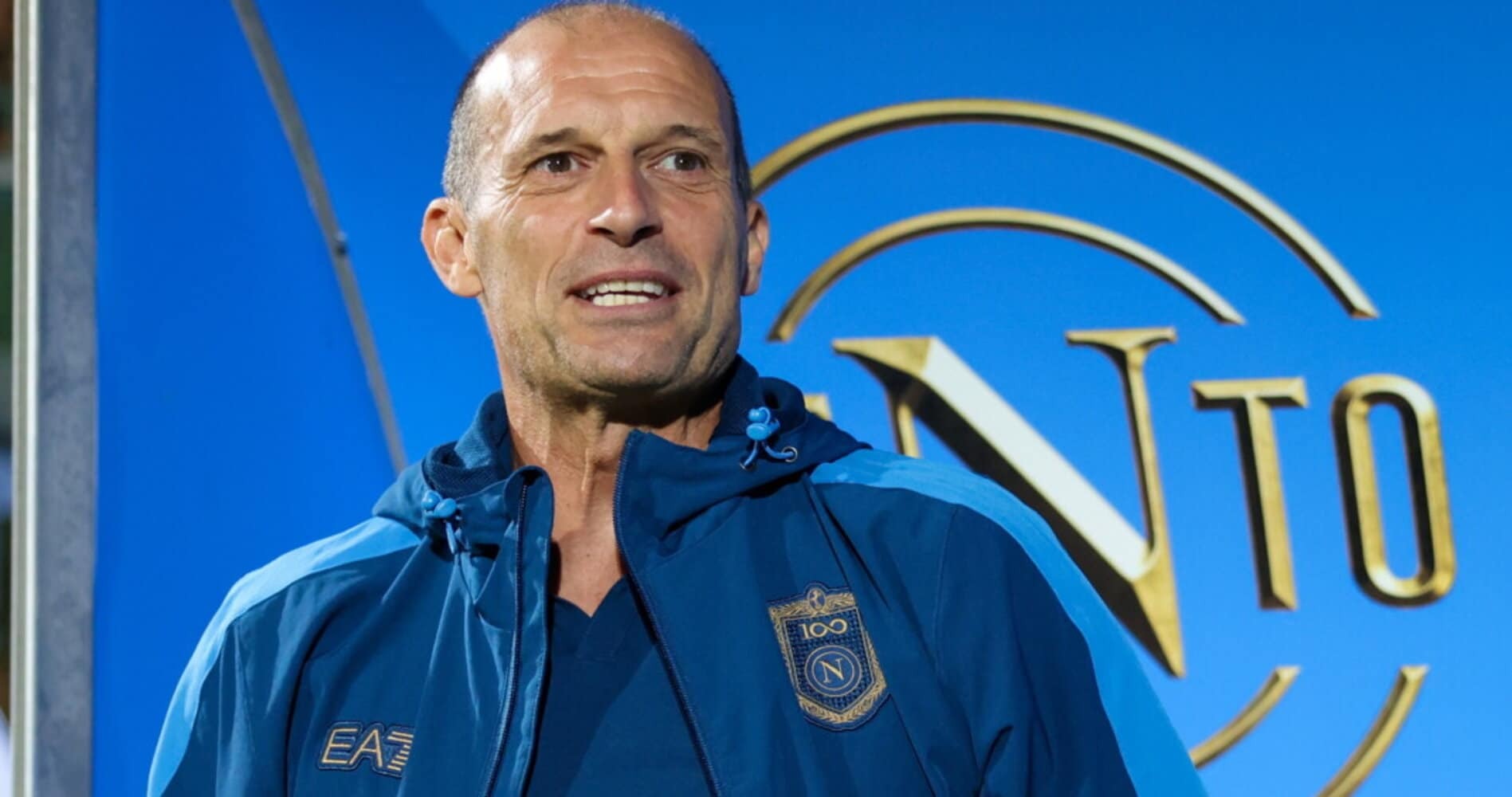 Napoli head coach Massimiliano Allegri in club training kit before his first competitive match with the club