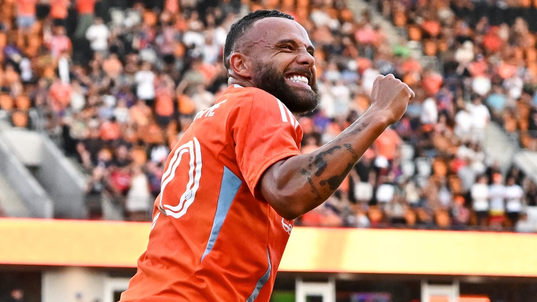 Houston Dynamo celebrate a goal during the 2026 MLS season