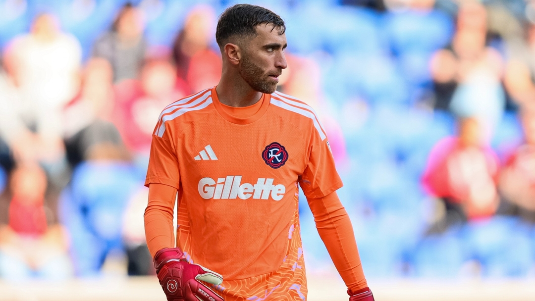 New England Revolution goalkeeper during a 2026 MLS match