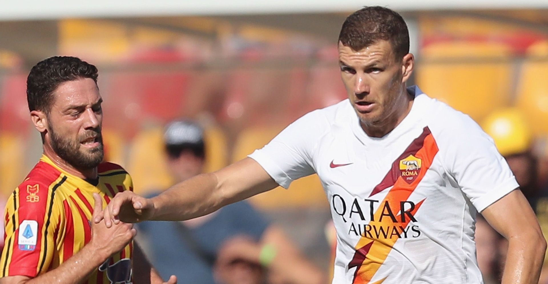 Match action from Lecce vs AS Roma