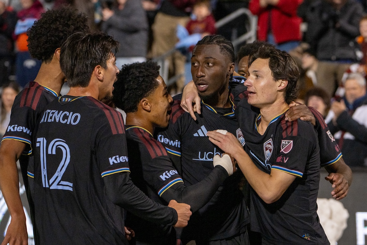 Goal celebration from Colorado Rapids vs Real Salt Lake