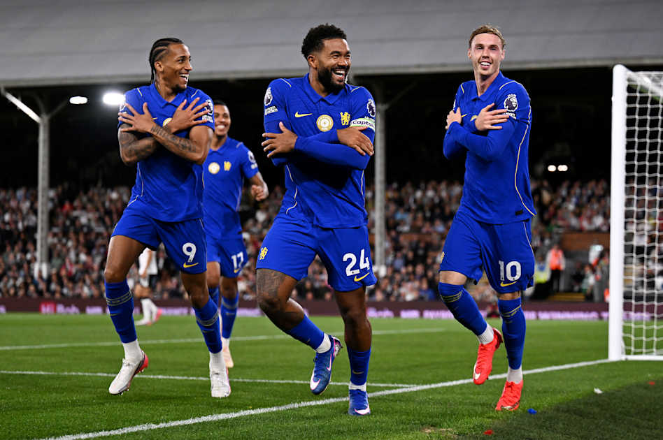 Goal celebration from Fulham vs Chelsea