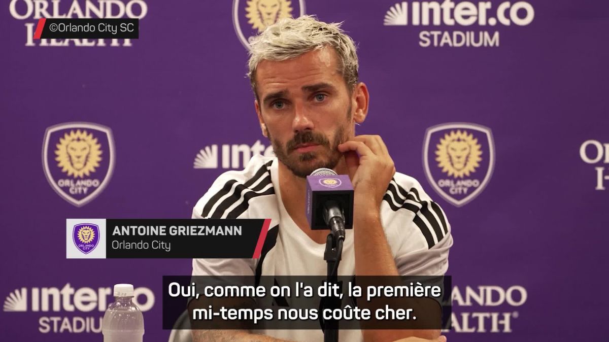 Antoine Griezmann speaks to the media ahead of Real Salt Lake vs Orlando City SC