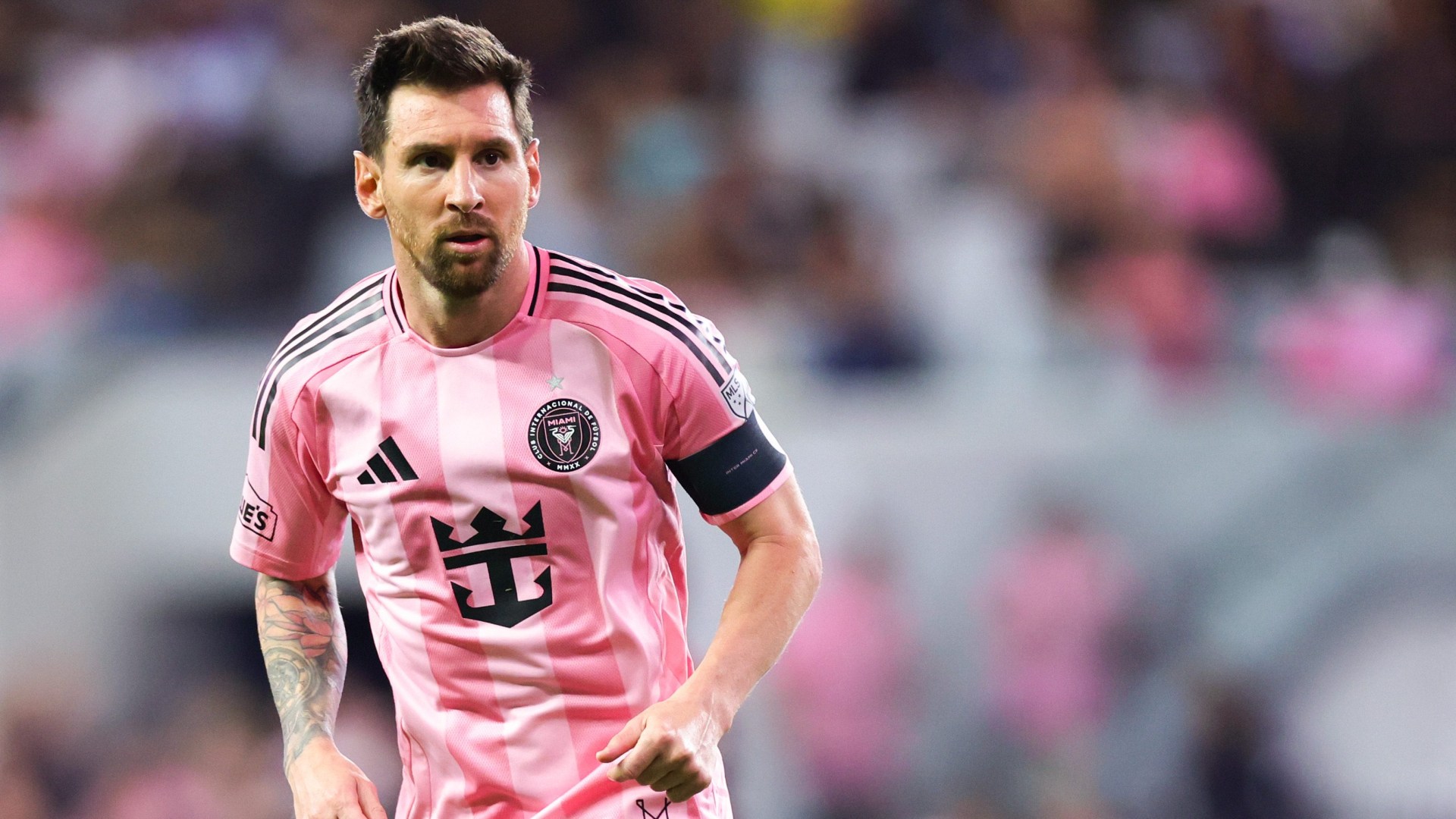 Lionel Messi on the ball for Inter Miami in the 2026 MLS season