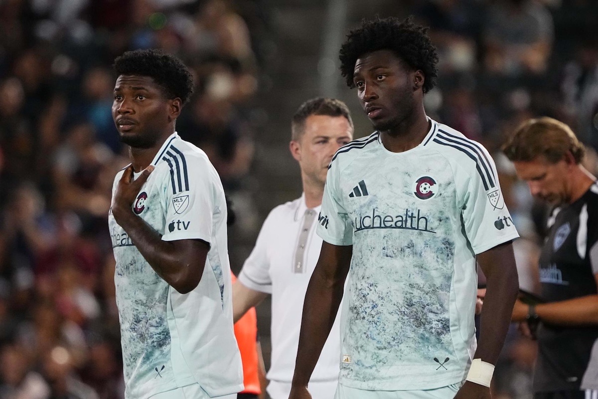 Colorado Rapids players during the match